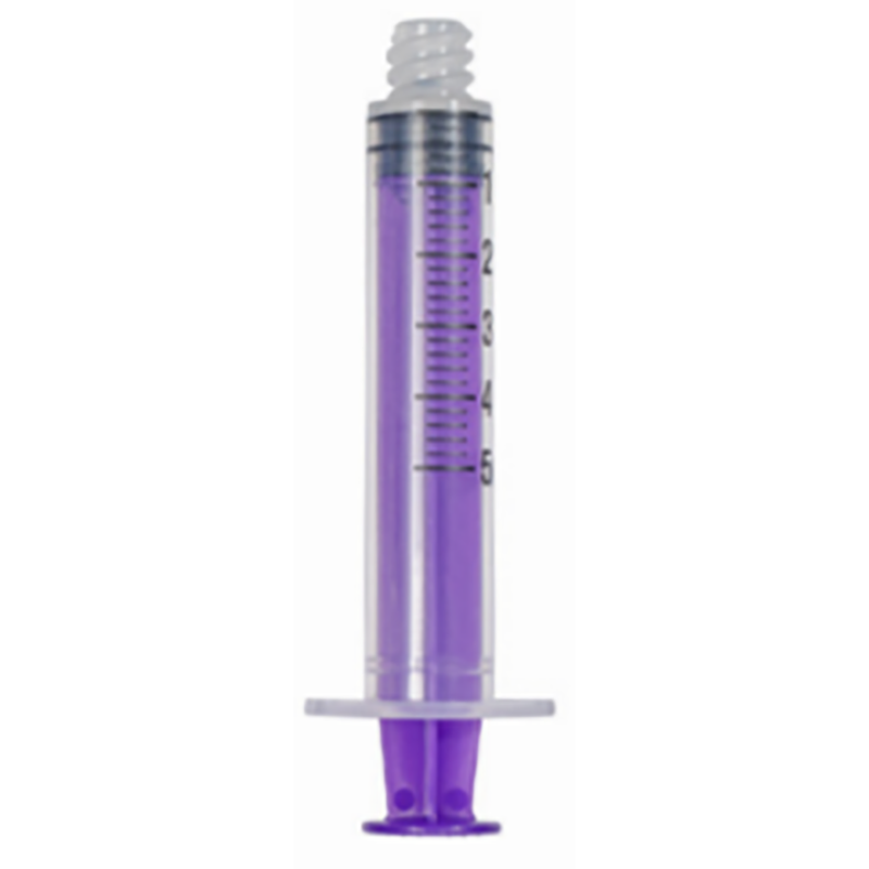 Avanos Enternal / Oral Syringe Feeding Syringe | 5ml | Purple | Pack of 100