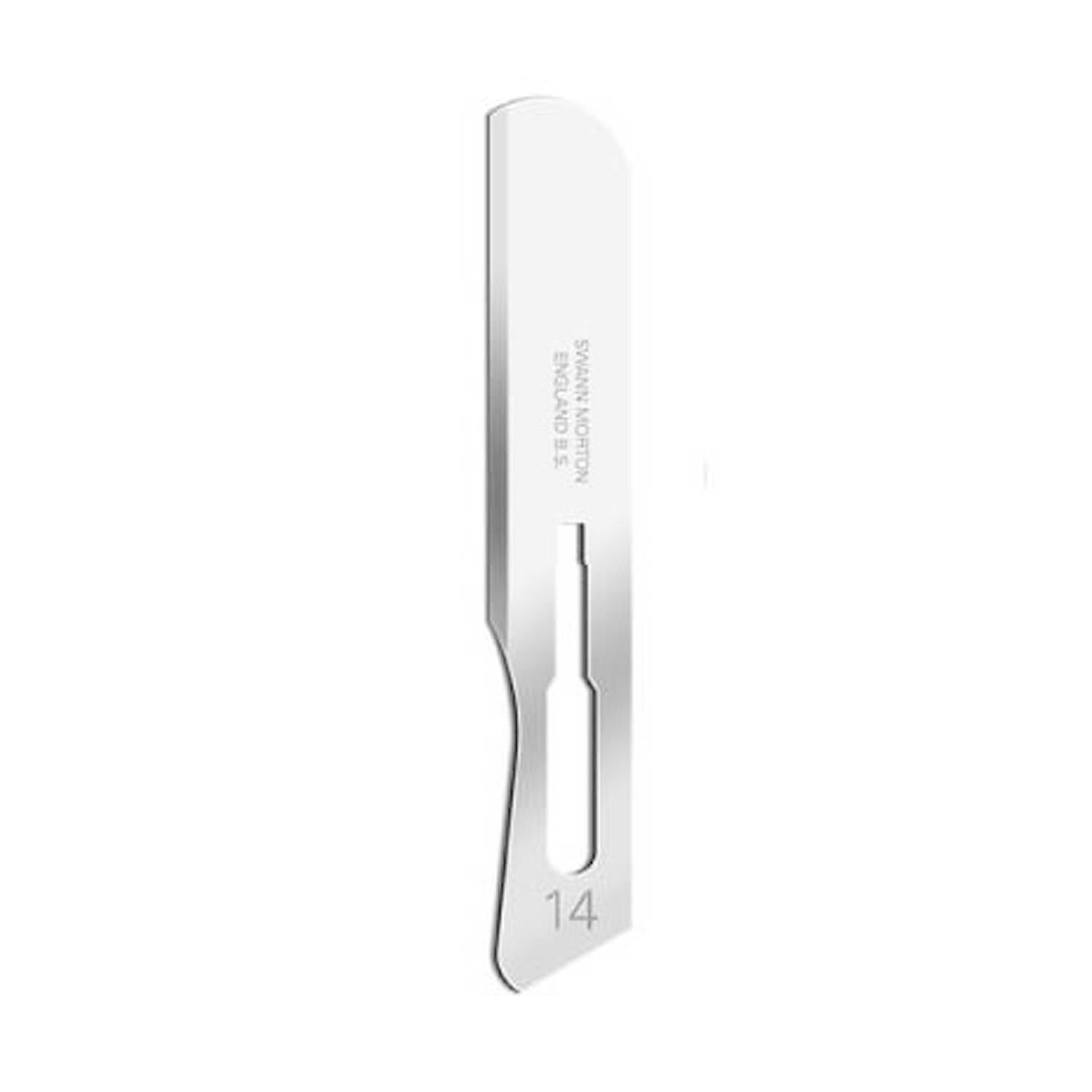 Swann Morton Carbon Steel Surgical Blades | No.14 | Sterile | Pack of 100