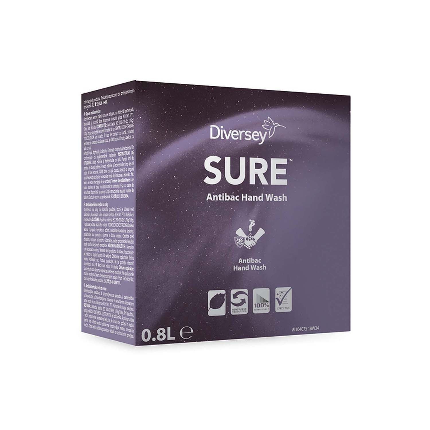 Diversey Sure Antimicrobial Hand Wash | Single | 800ml (1)