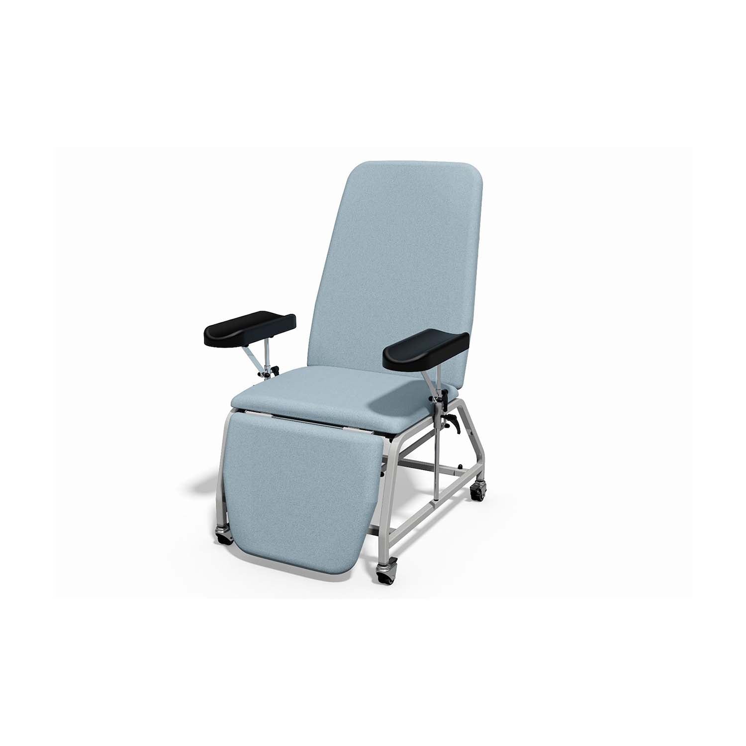 Plinth 2000 Model 113B Reclining Phlebotomy Chair | Cool Blue