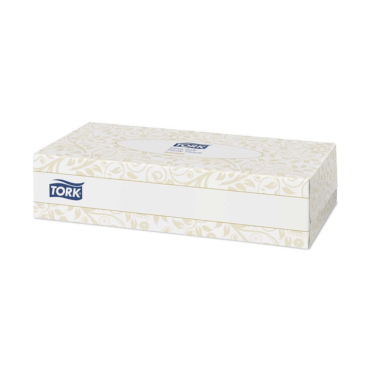 Tork Extra Soft Facial Tissues | 2ply | White | 100 Tissues P/Box | x1 Box