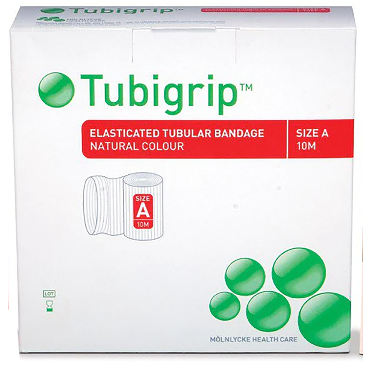 Tubigrip Multi-Purpose Elasticated Tubular Support Bandage | Natural | Size: F | 10m | 1 Roll | Single | Short Expiry Date