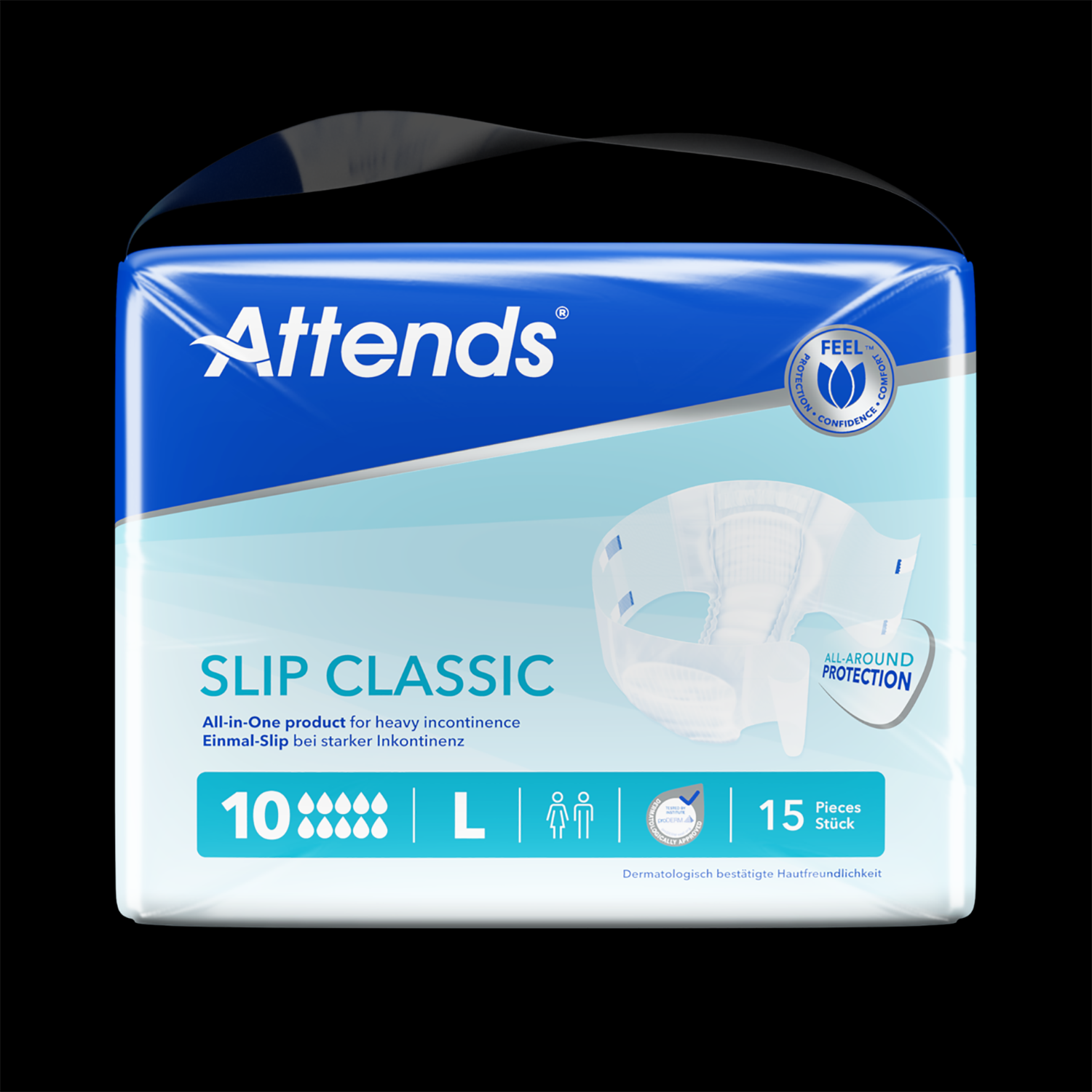 Attends Slip Classic 10 | Large | Pack of 15