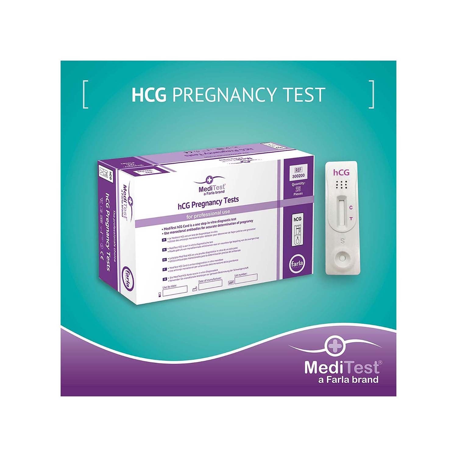 MediTest hCG Pregnancy Tests | Pack of 25 (5)