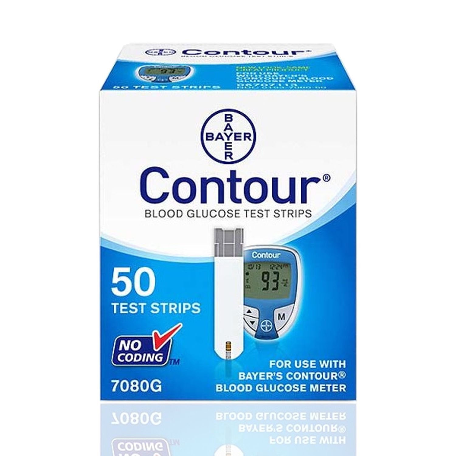 Contour Blood Glucose Test Strips | Pack of 50