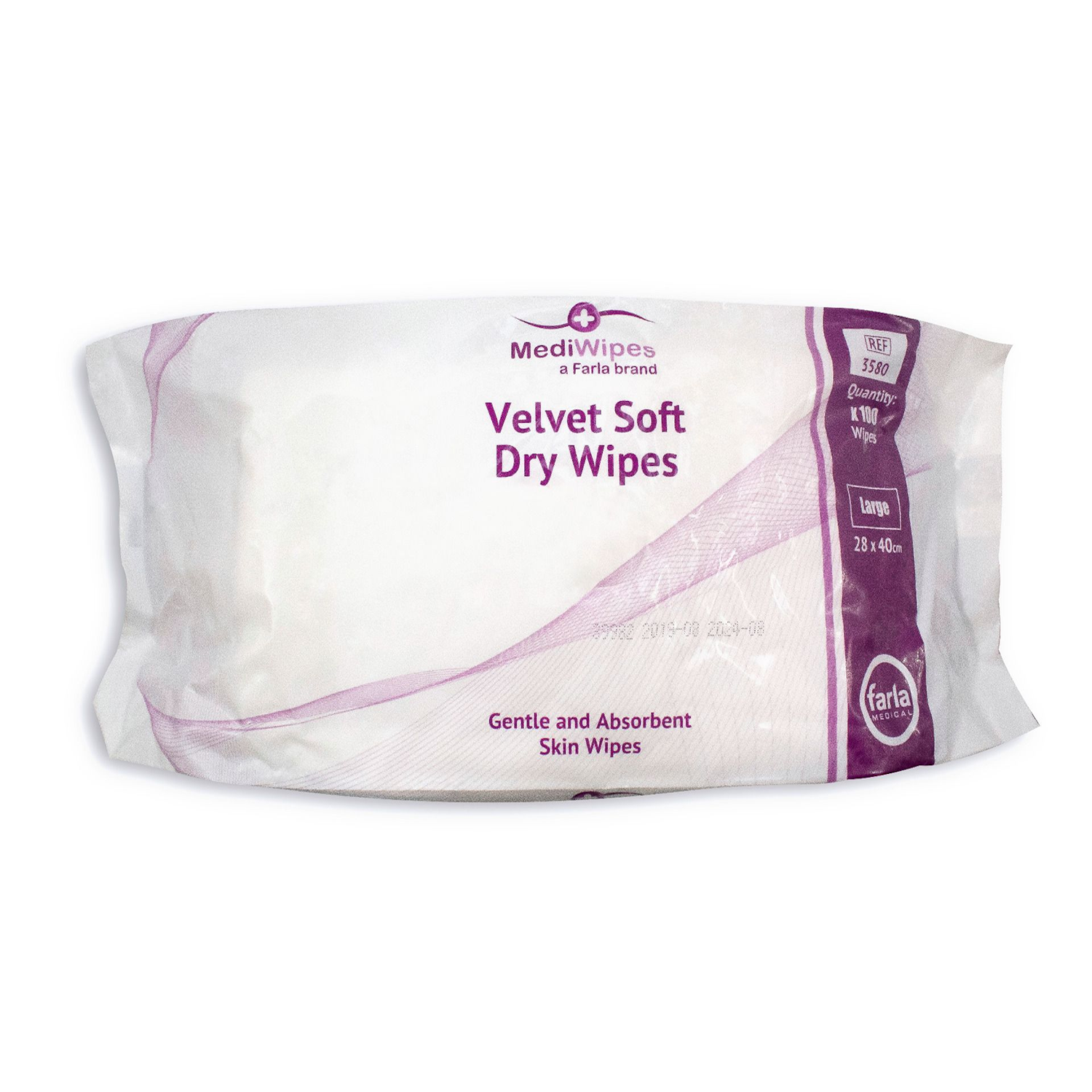 MediWipes Velvet Soft Dry Wipes | Large | Pack of 100 (2)
