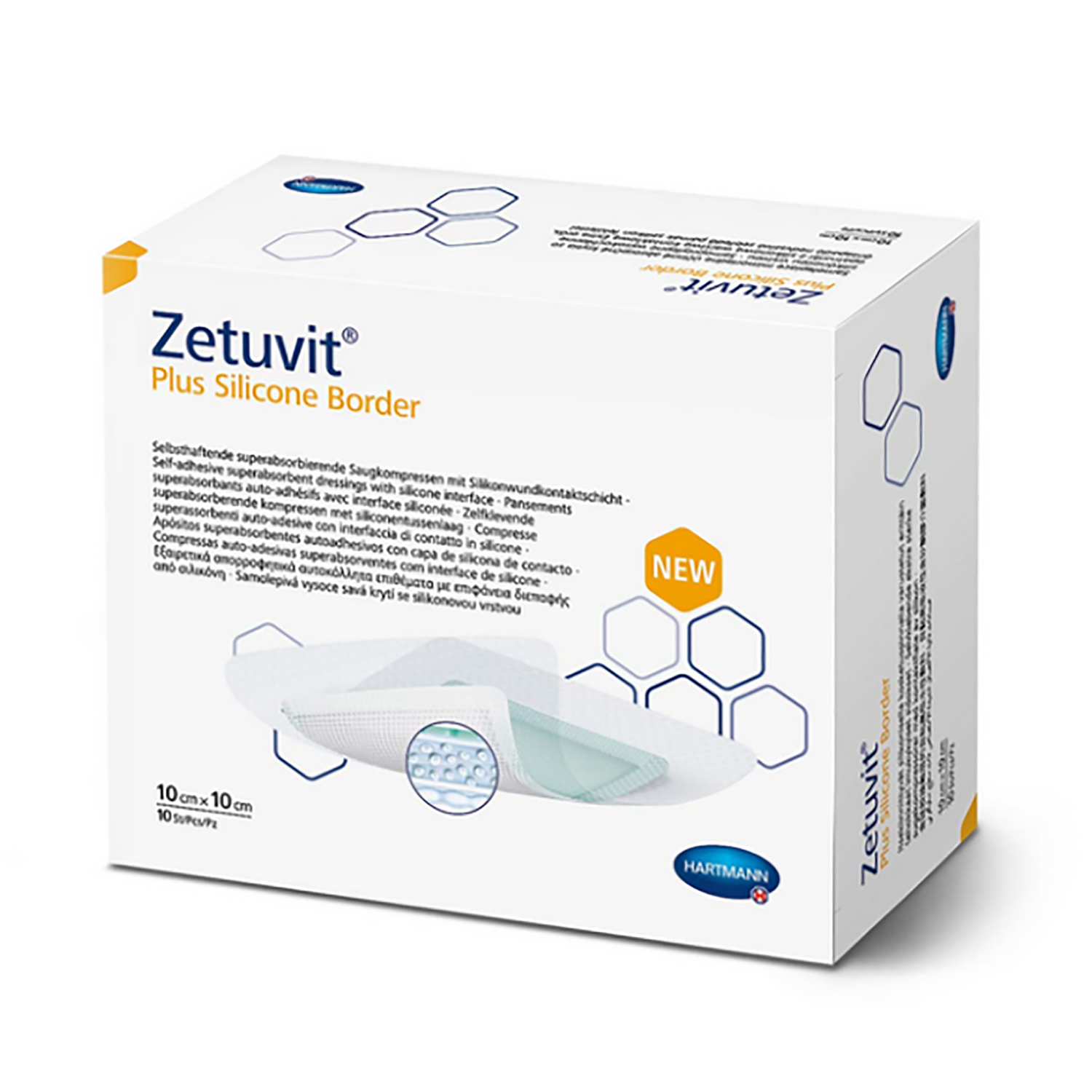 Zetuvit Plus Non-Adhesive Super Absorbent Dressing | 10 x 20cm | Pack of 10