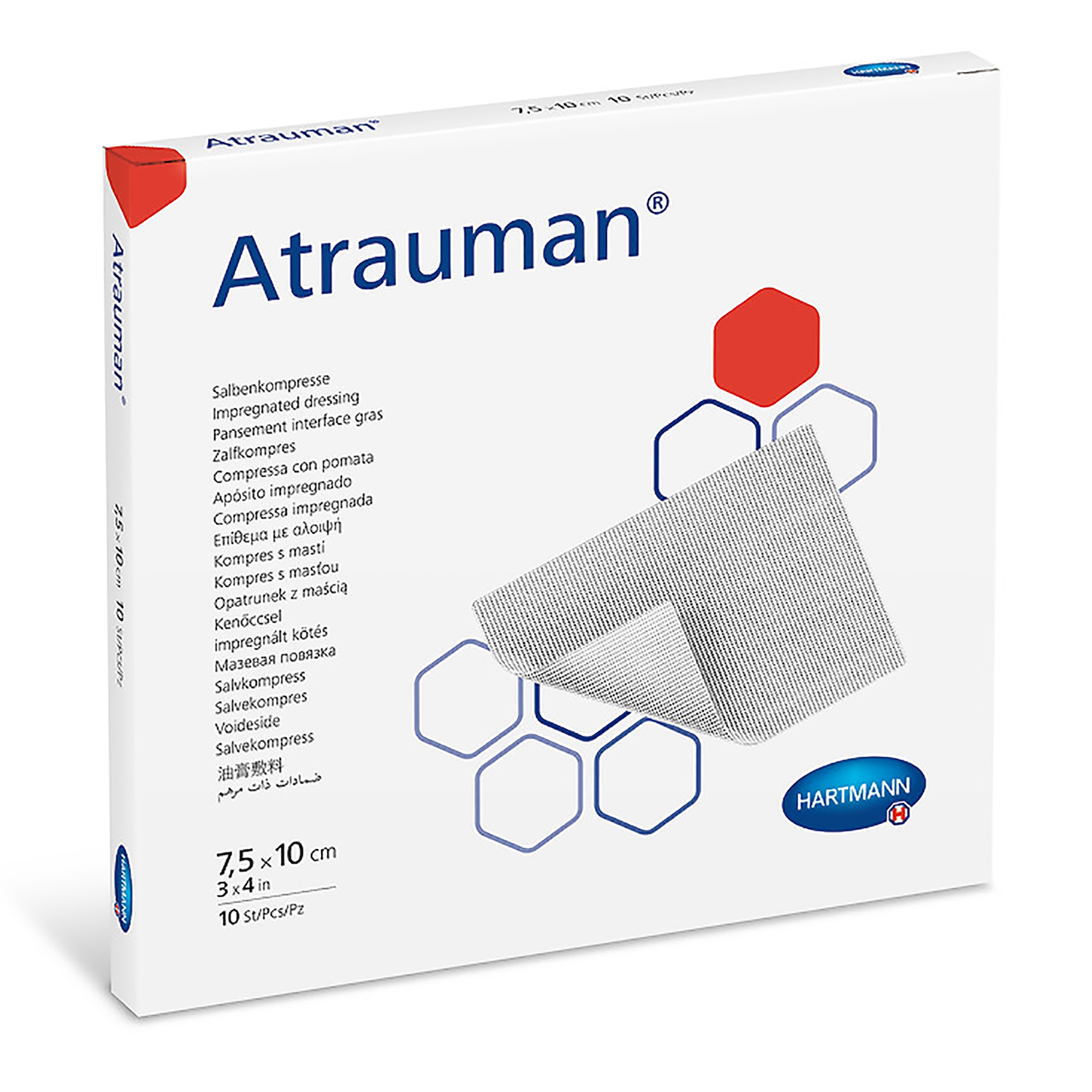 Hartmann Atrauman Tulle Dressing | 7.5cm x 10cm | Pack of 10 | Short Expiry Date
