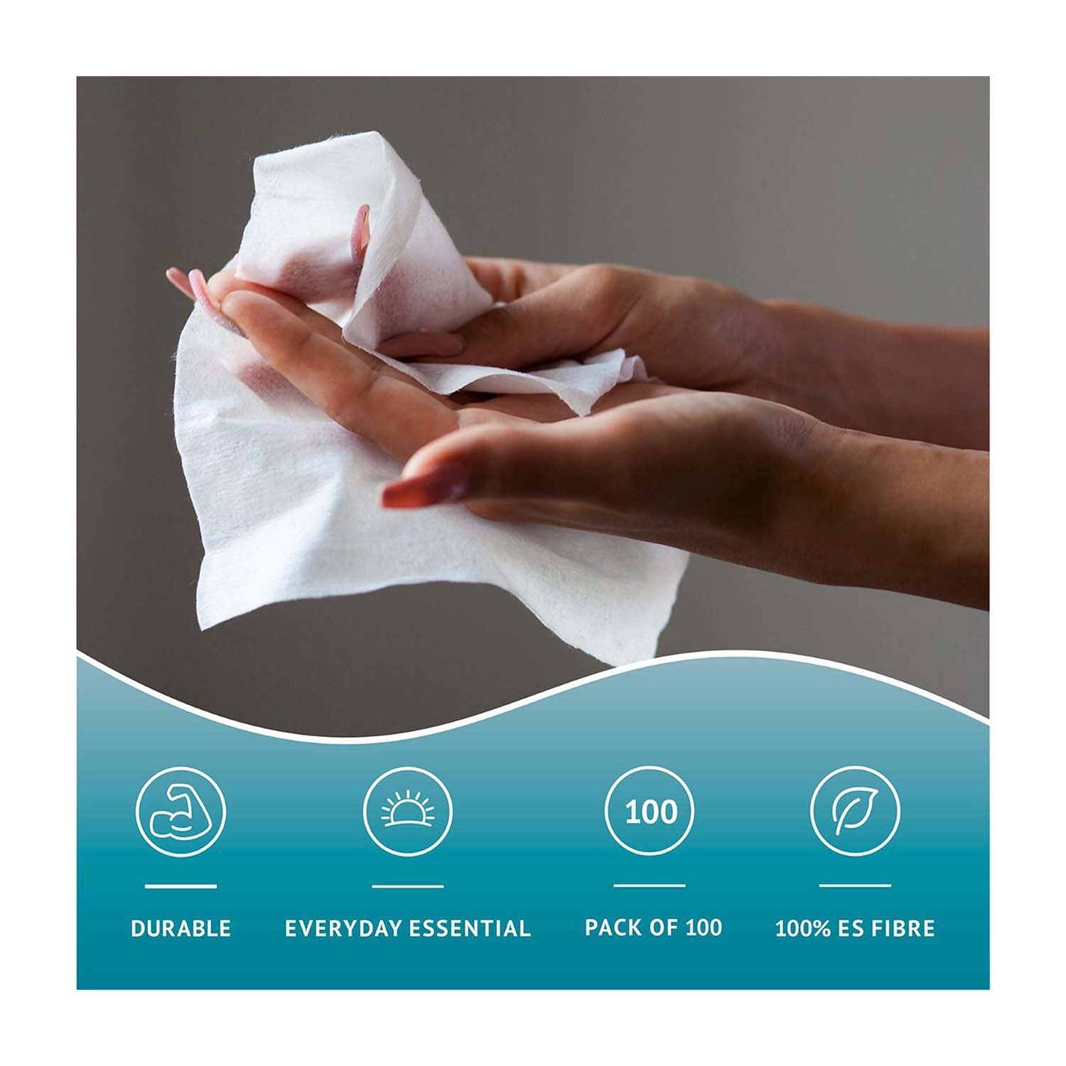MediWipes Dry Wipes | Medium | Pack of 100 (2)
