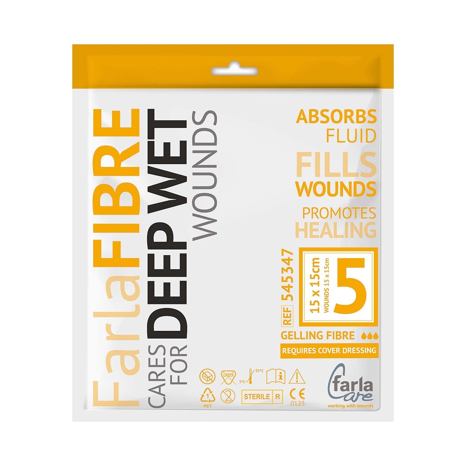 FarlaFIBRE Gelling Fibre | 15 x 15cm | Pack of 5 | Short Expiry Date