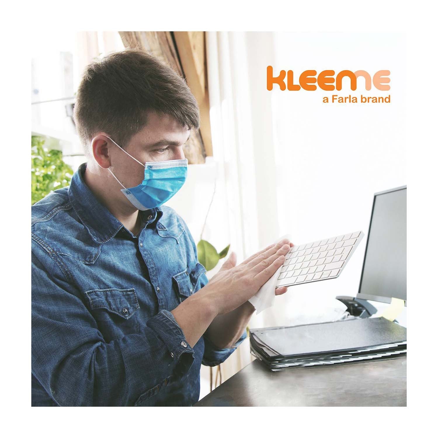 KleenMe | Surface Disinfection Wipes | 70% Alcohol | Tub of 100 (7)