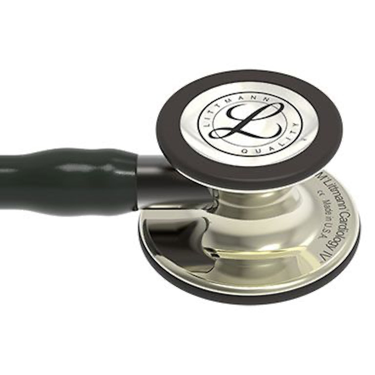 3M Littmann Cardiology IV Stethoscope | Champagne Finish Chestpiece | Black Tube (4)