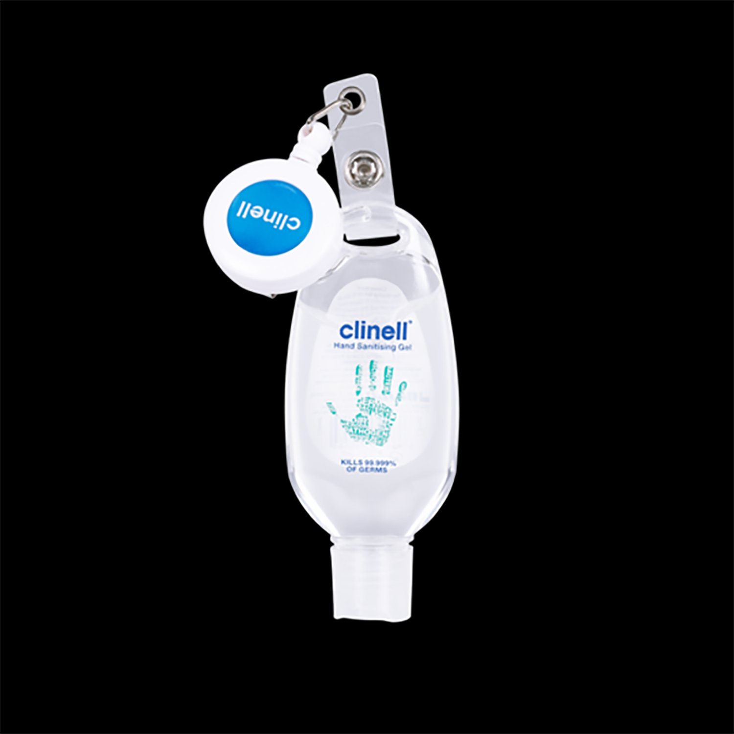 Clinell Hand Sanitising Gel with Clip | 50ml | Single
