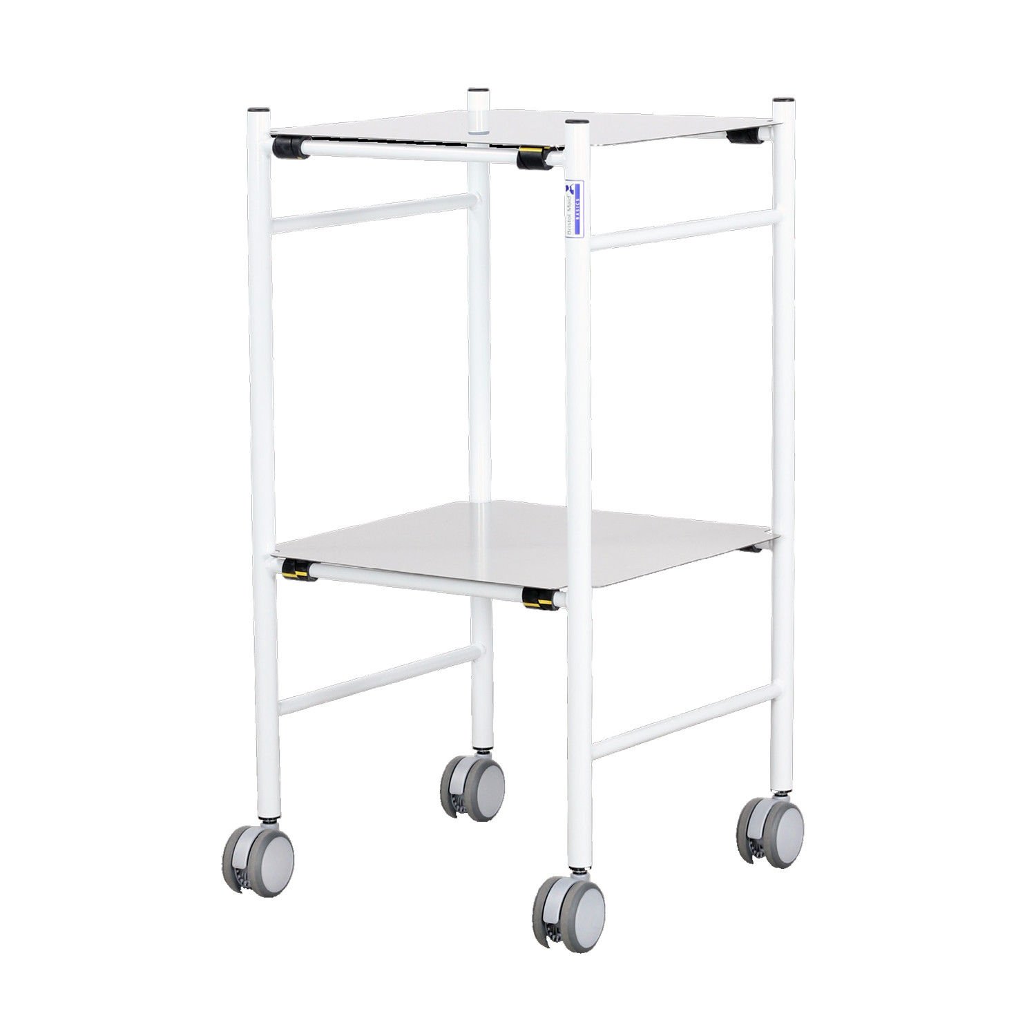 Dressing Trolley | Stainless Steel | Fixed Shelves | Sides Down