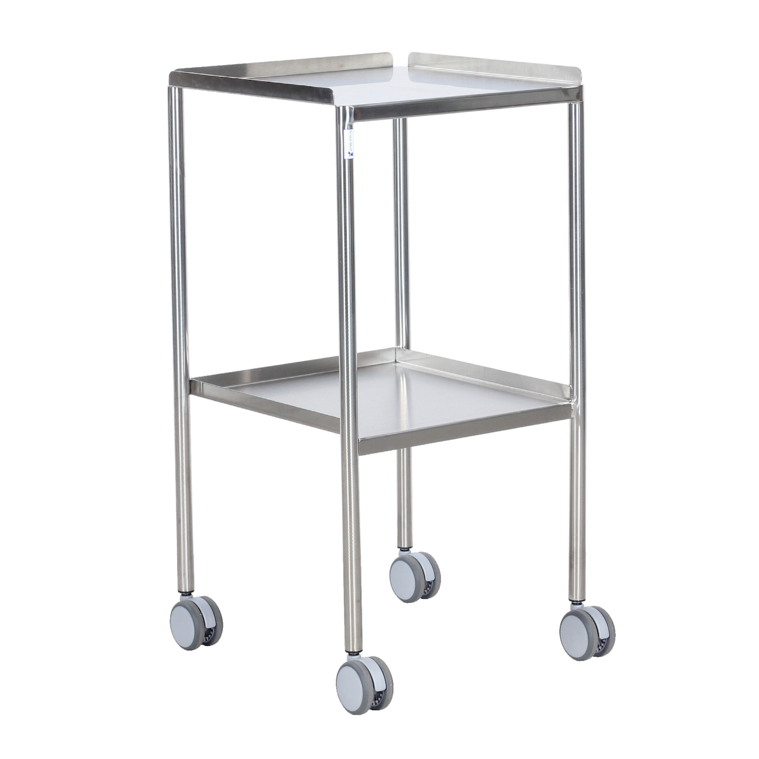 Dressing Trolley | Stainless Steel | Fixed Shelves | Sides Up