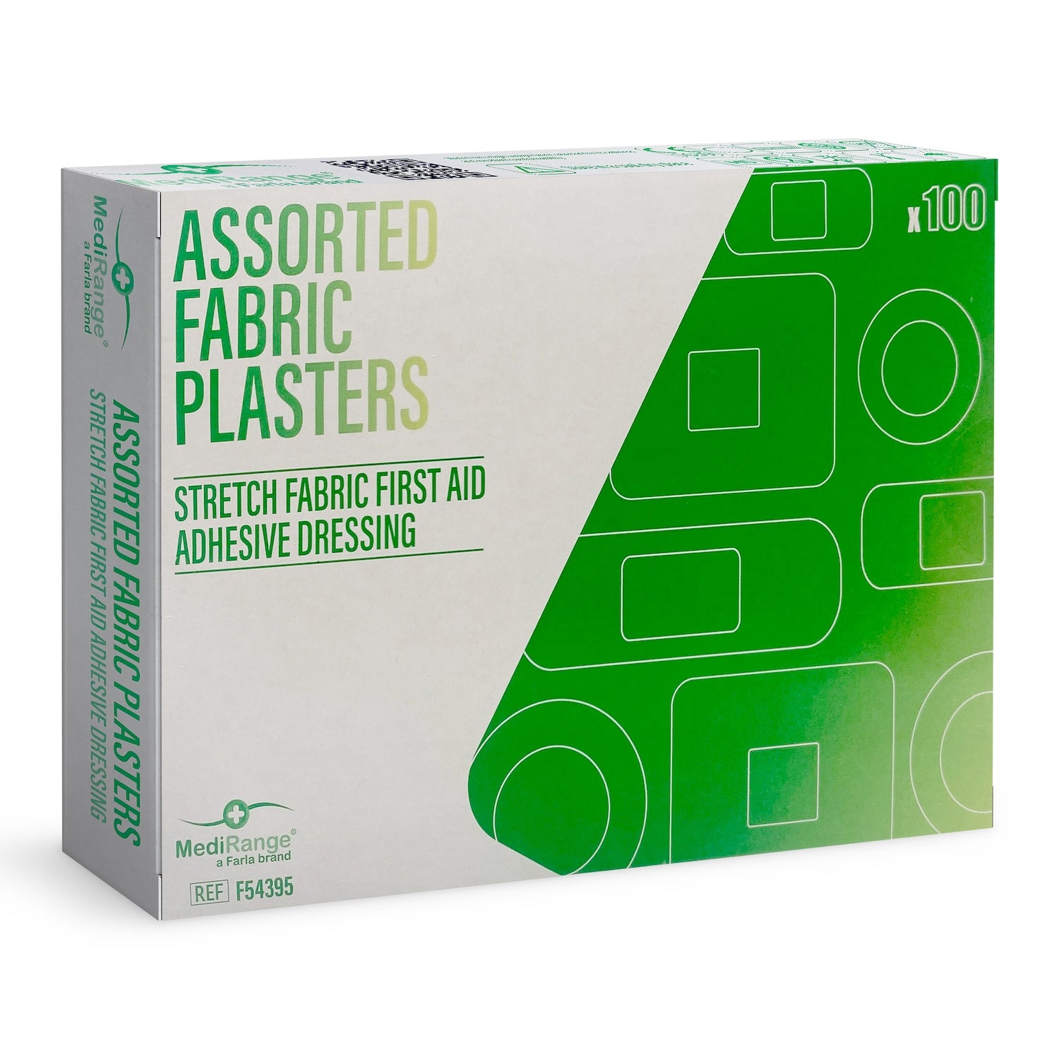 MediRange Assorted Plasters | Stretch Fabric | Pack of 100