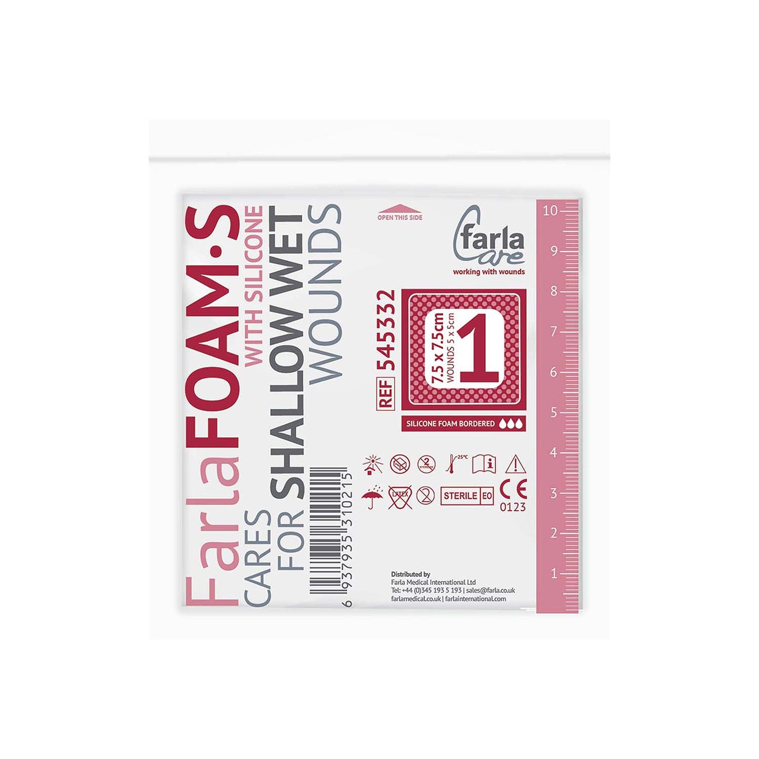 FarlaFOAM S Silicone Foam (Bordered) | 7.5 x 7.5cm | Pack of 5 (2)