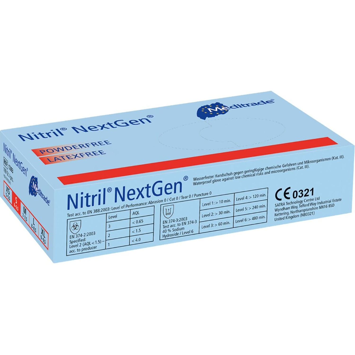 NextGen Nitrile Gloves | Non-Sterile | Powder & Latex Free | XLarge | Pack of 100