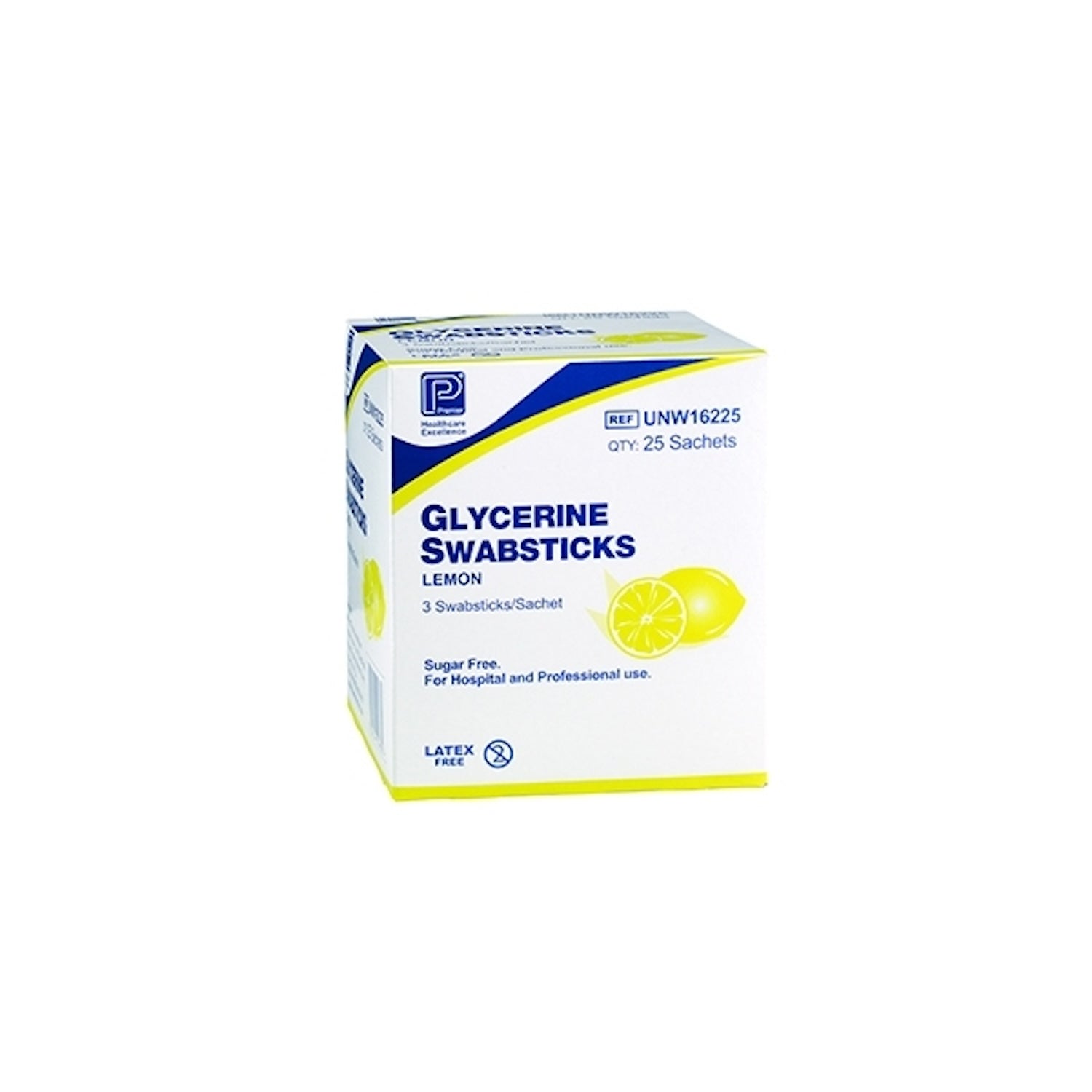 Glycerin Swabsticks | Lemon | Pack of 25 Sachets (1)