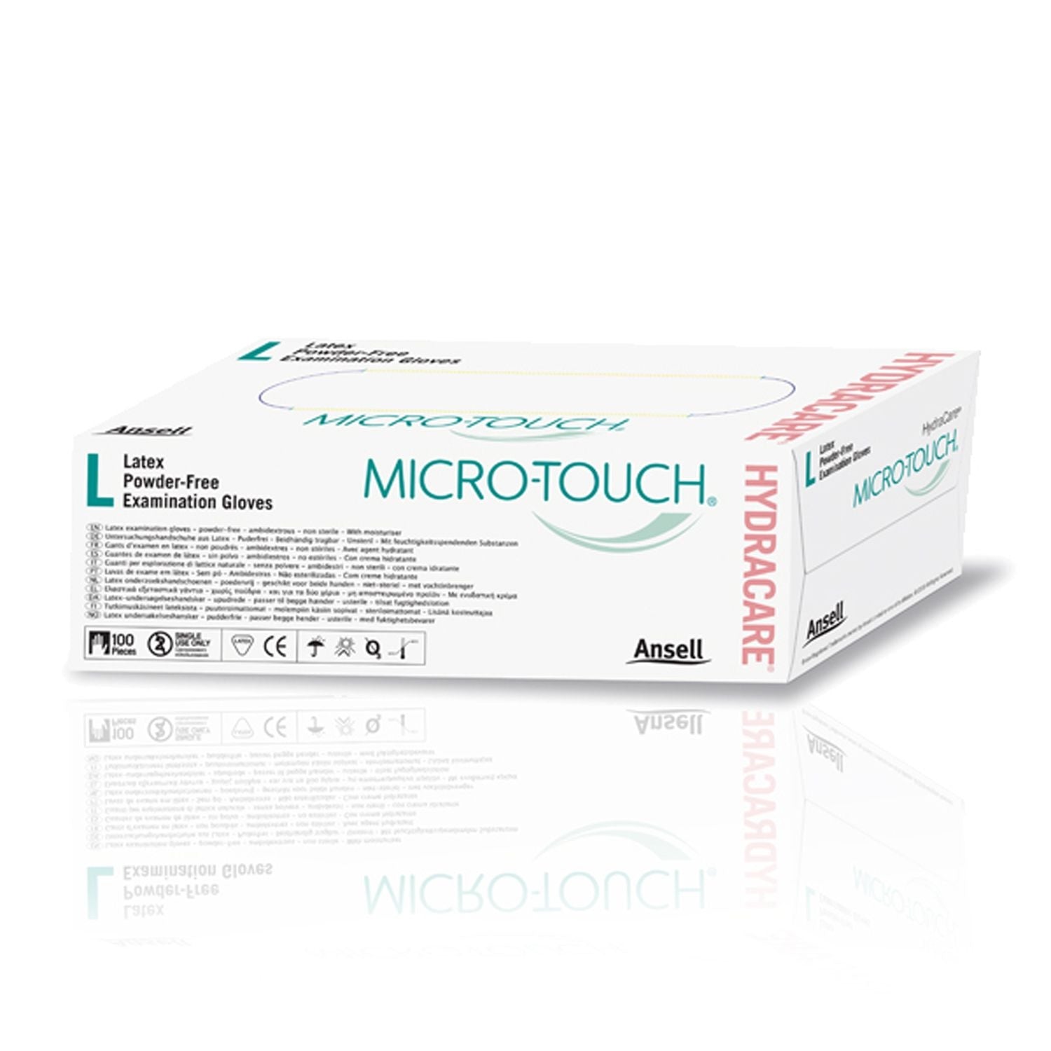 Micro Touch Hydracare Latex Gloves | Small | Pack of 100 Pieces | Short Expiry Date