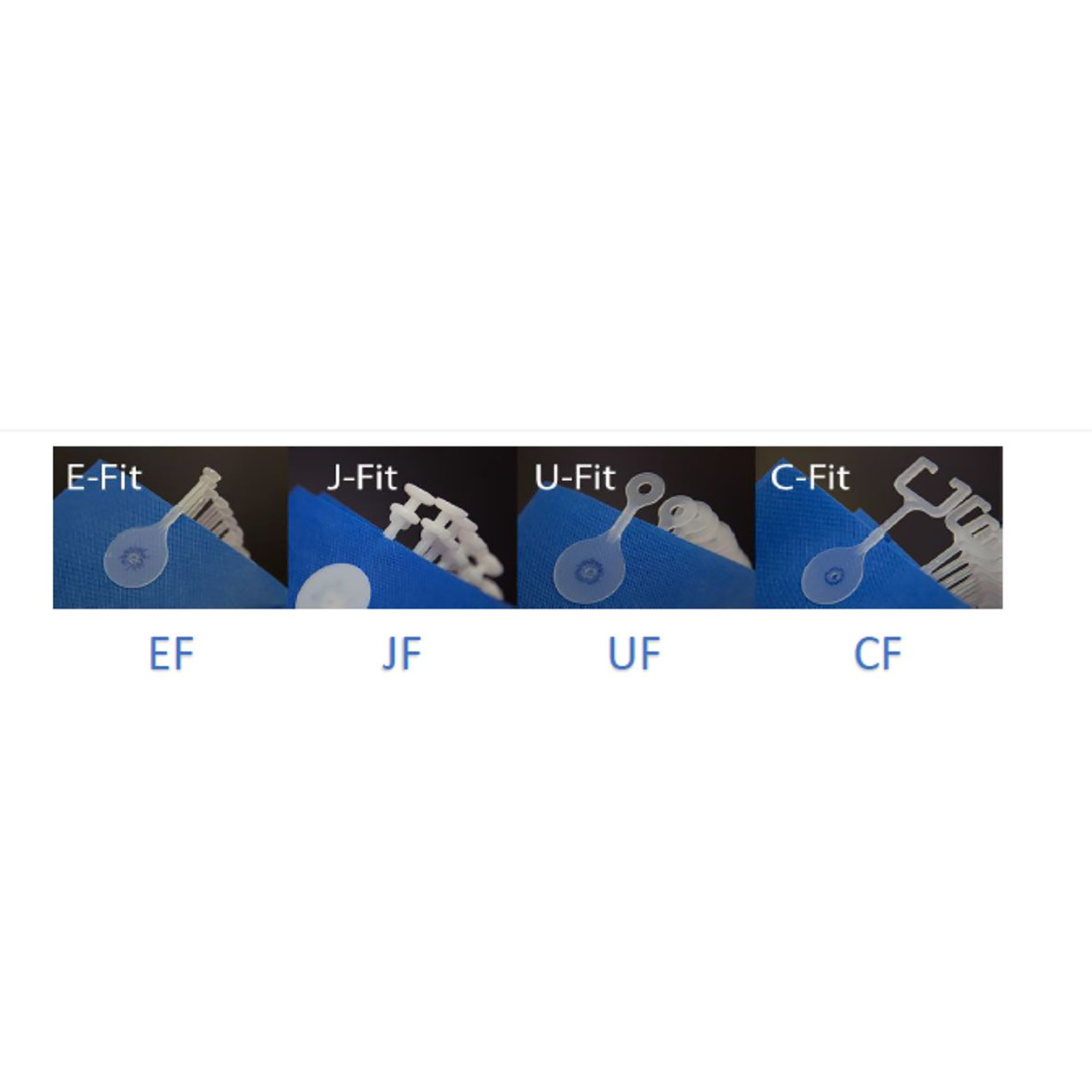 Fantex Disposable Curtains | Standard | Universal Fit | Medical Blue | Single (4)
