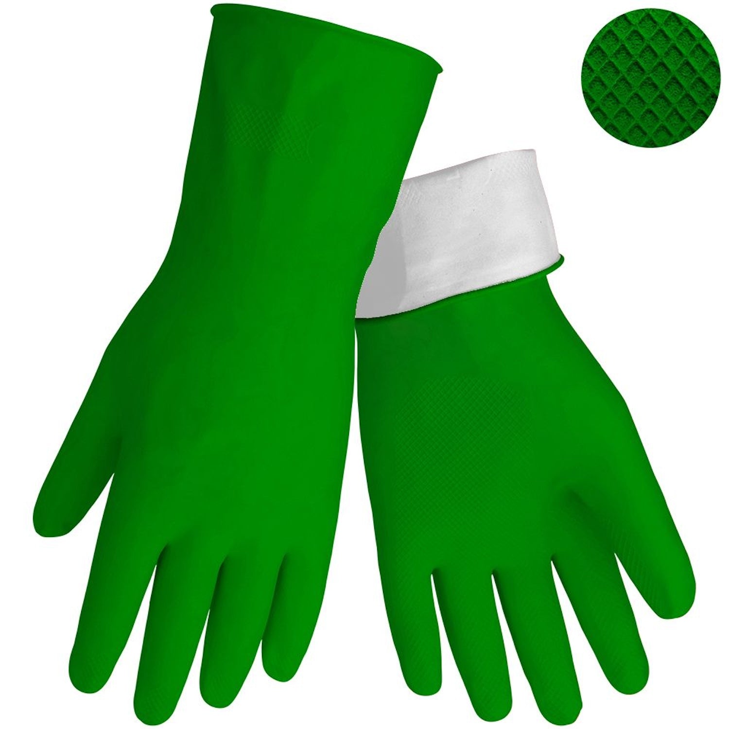 Rubber Gloves | Green | XLarge | Single & Rubber Gloves | Green | Small | Single