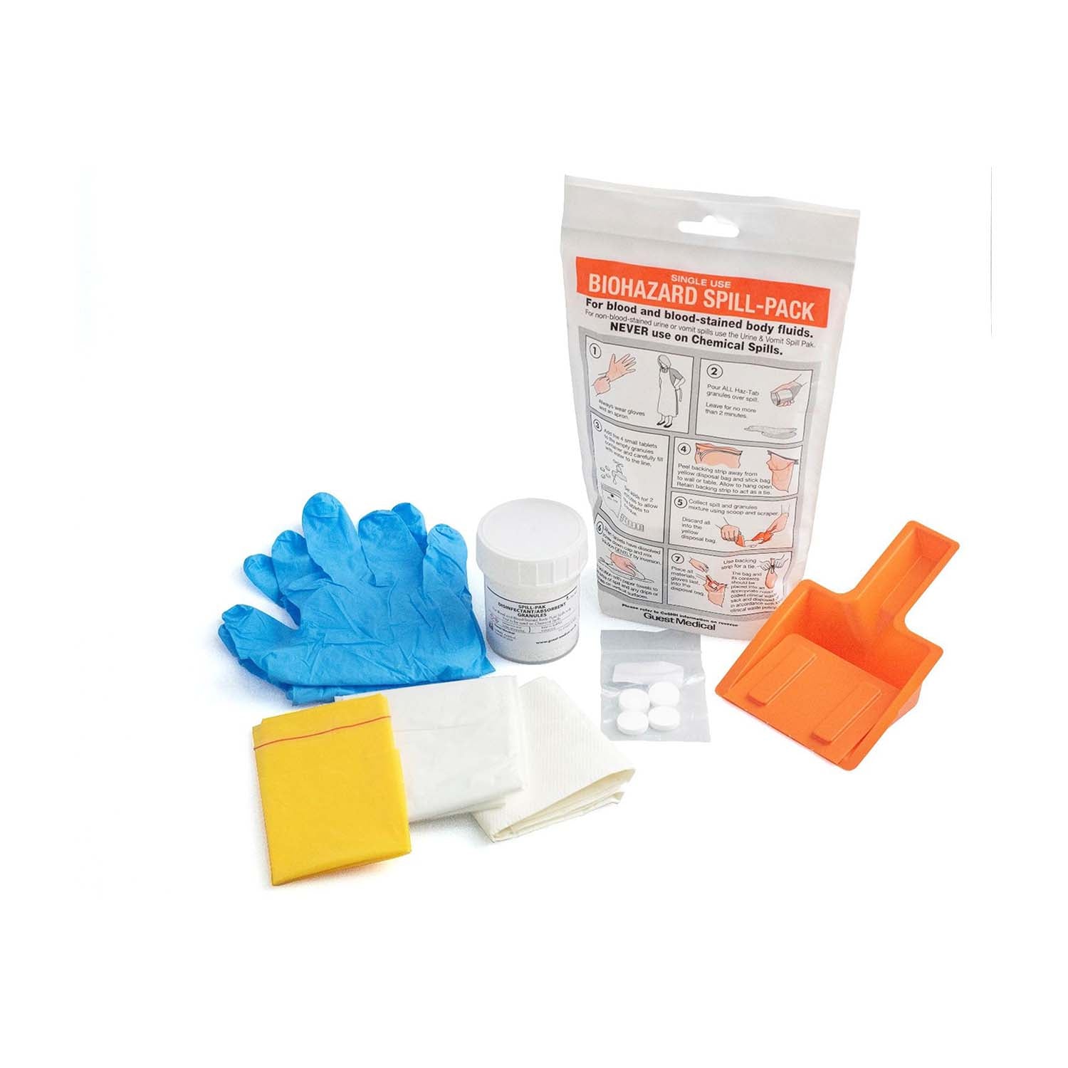 Biohazard Spills Kit | Spill-Pak | Single