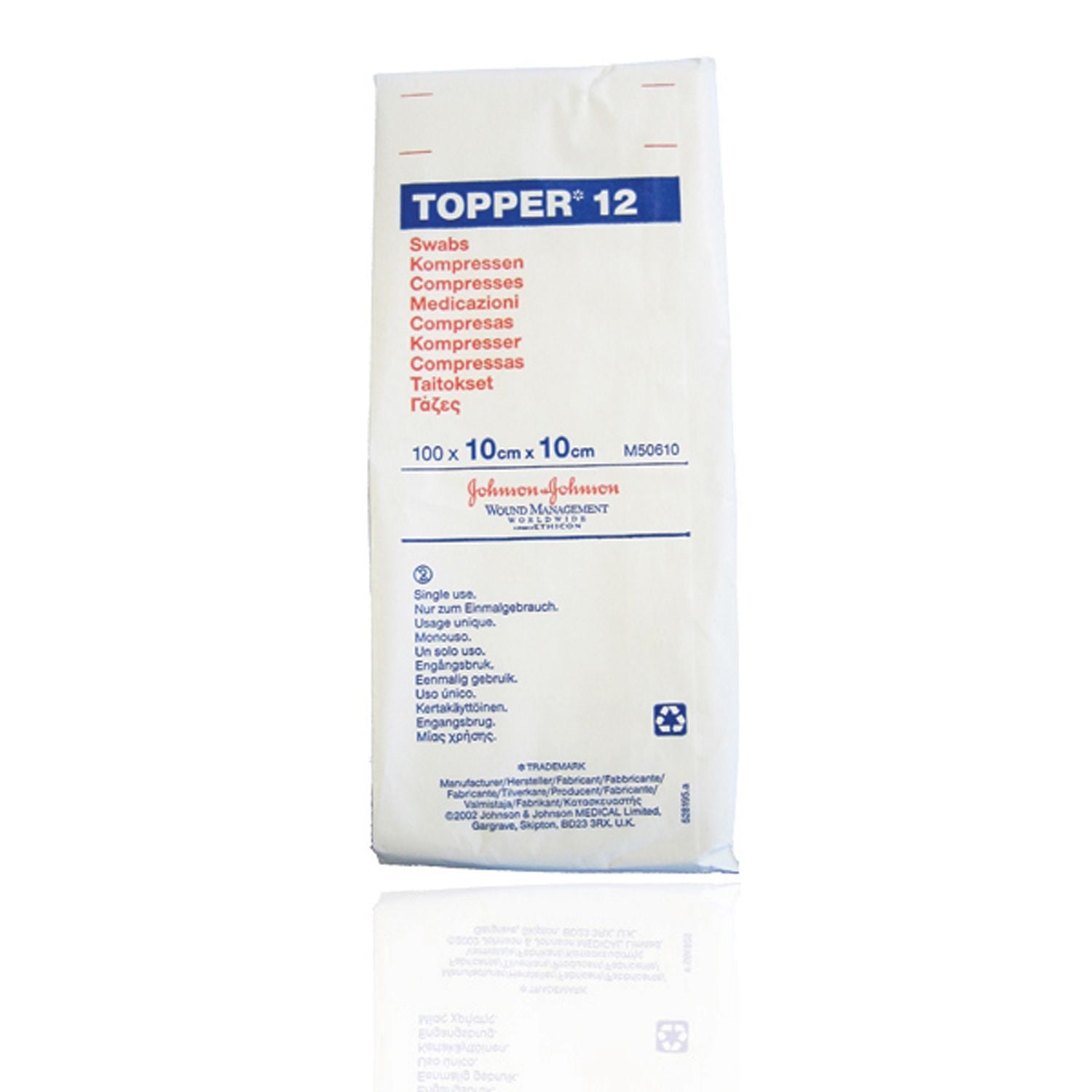 Topper 12 Gauze Swabs | 7.5 x 7.5cm | Pack of 100