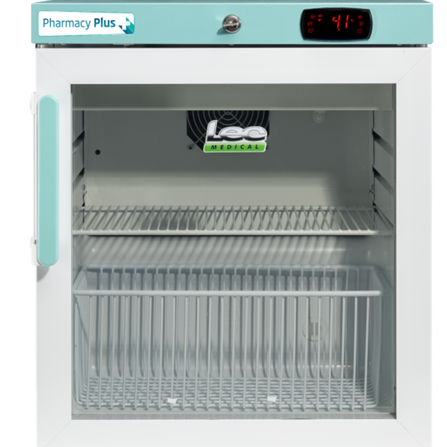 Lec Pharmacy Plus Countertop Refrigerator | 47L | Bluetooth Enabled | Glass Door