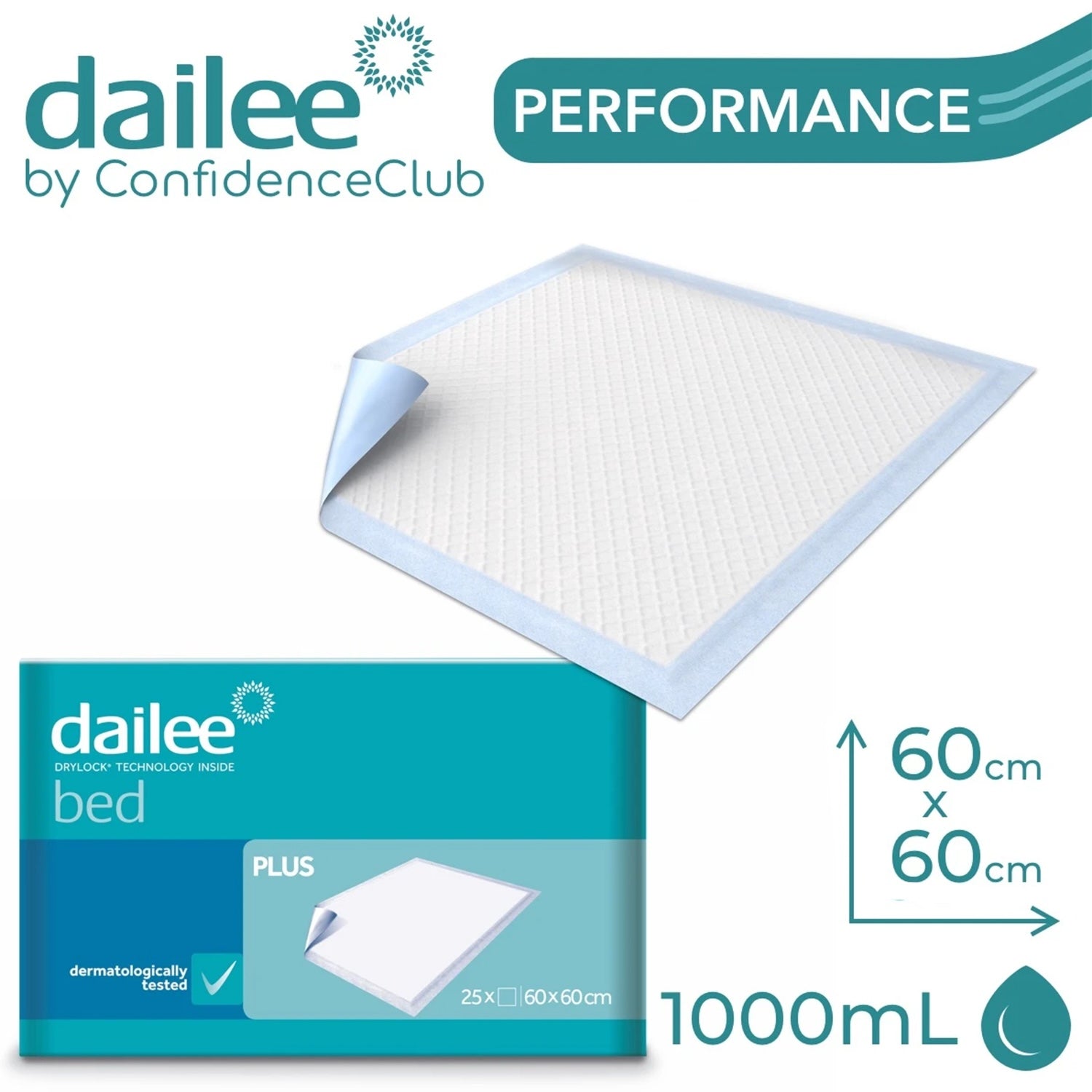 Dailee Bed Plus | 40g | 60 x 60cm | Pack of 25 (2)