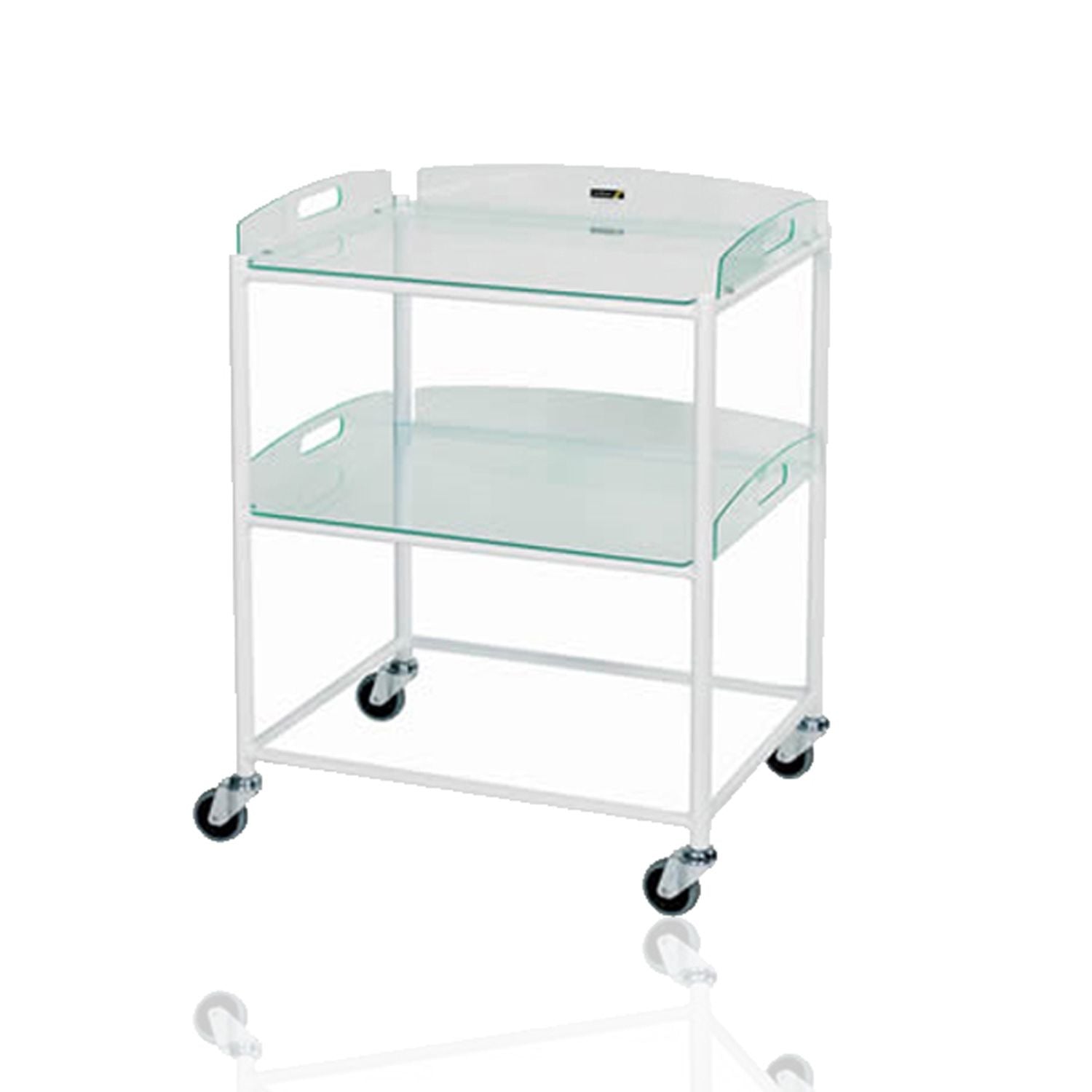 Sunflower Dressing Trolley - 2 Glass Effect Safety Trays