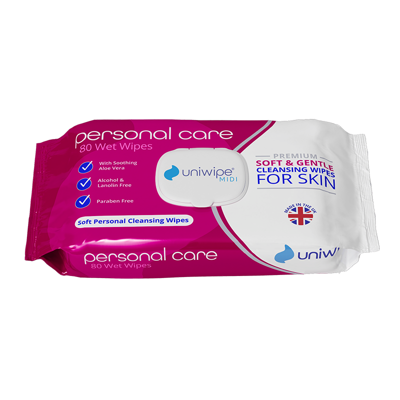 Uniwipe Soft & Gentle Cleansing Wipes for Skin |Pack of 80