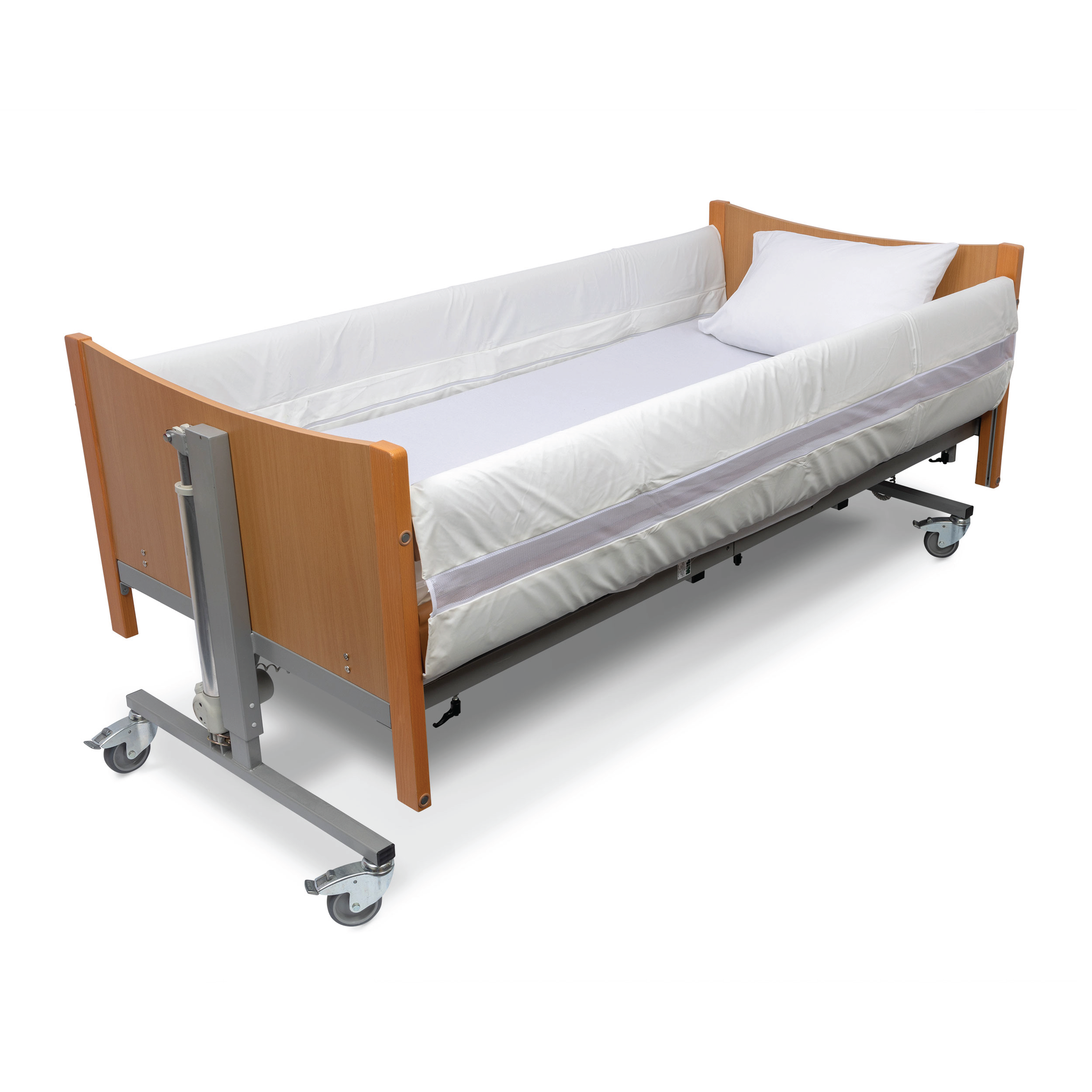 MRSA Resistant Bed Rail Protector | Full Length Velcro Fastening | 200 x 87cm | Single