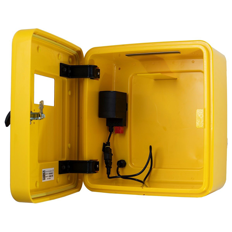 Unlocked Polycarbonate External Cabinet with Electrics | Yellow