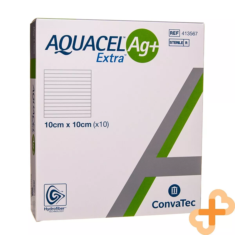 Aquacel Ag+ Extra Dressing | 10 x 10cm | Pack of 10