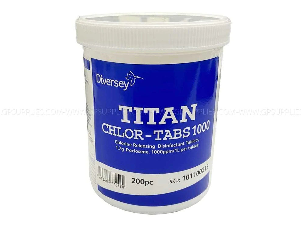 Titan Chlorine Releasing Tablets 1.7g NaDCC Tablet | 200 Tabs