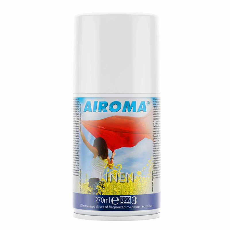 Airoma Air Freshener Refill | 270ml | Linen | Pack of 12