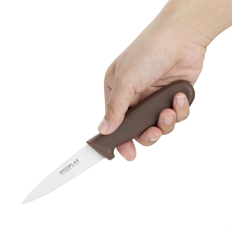 Hygiplas Paring Knife | Brown | 8.3cm  | Single (1)