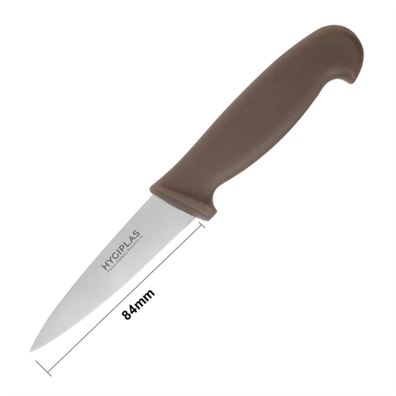 Hygiplas Paring Knife | Brown | 8.3cm  | Single (4)