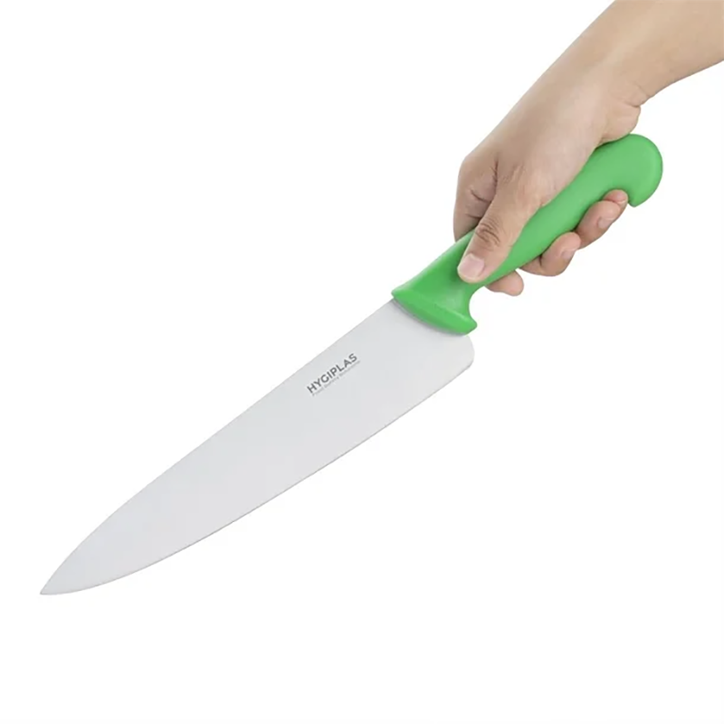 Hygiplas Chef Knife | Green | 25cm | Single (1)