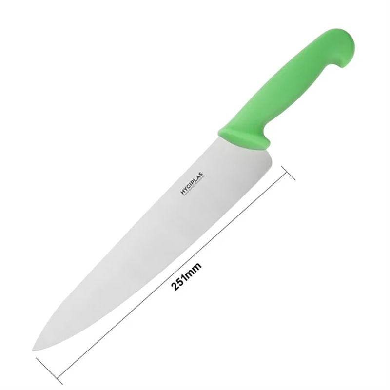 Hygiplas Chef Knife | Green | 25cm | Single (4)