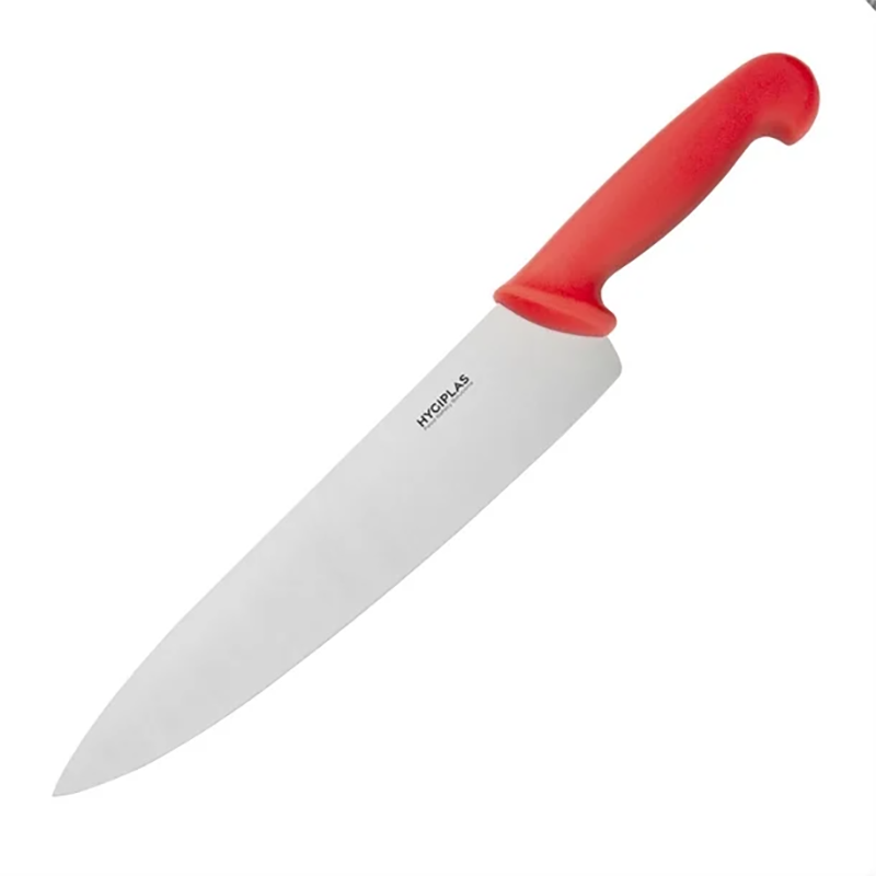 Hygiplas Chef Knife | Red | 25cm | Single