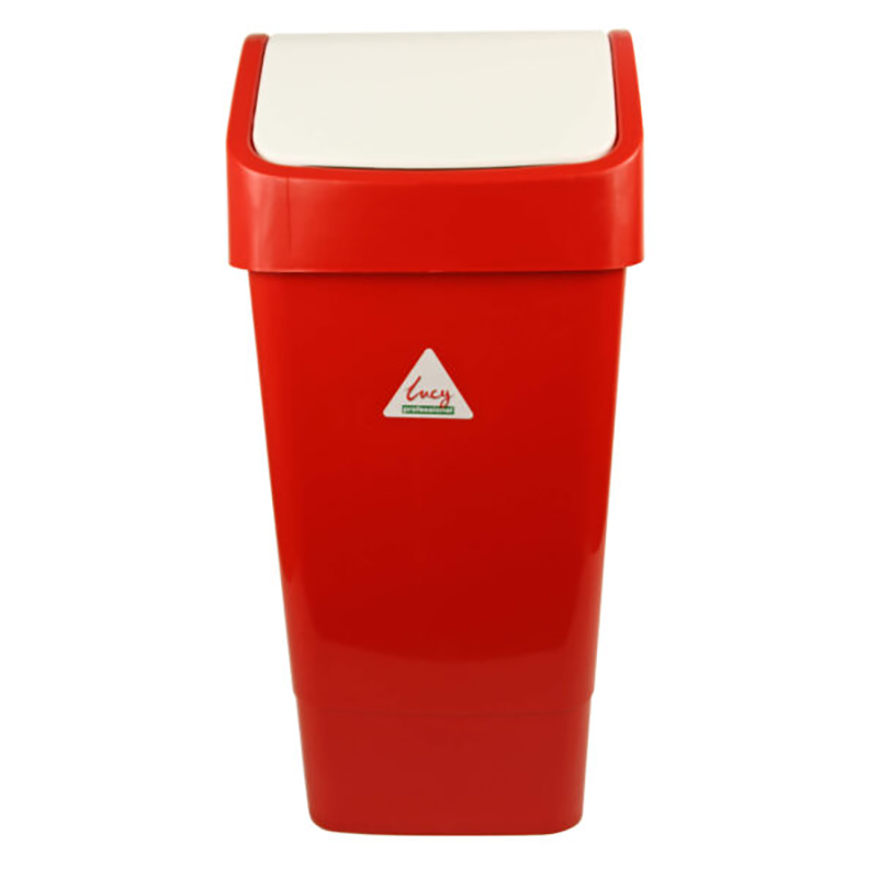 Lucy Swing Top Bin | 50L | Red | Single