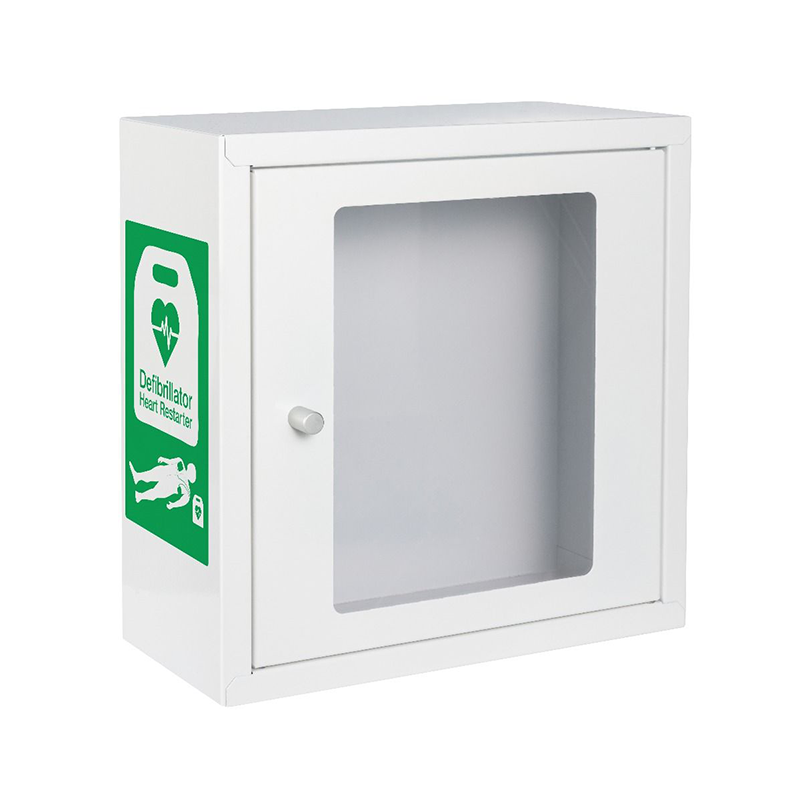 Indoor White AED Cabinet Unlocked with Alarm (1)