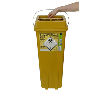 Sharpsguard ECO Yellow Theatre+ | 32L Sharps Bin | Single