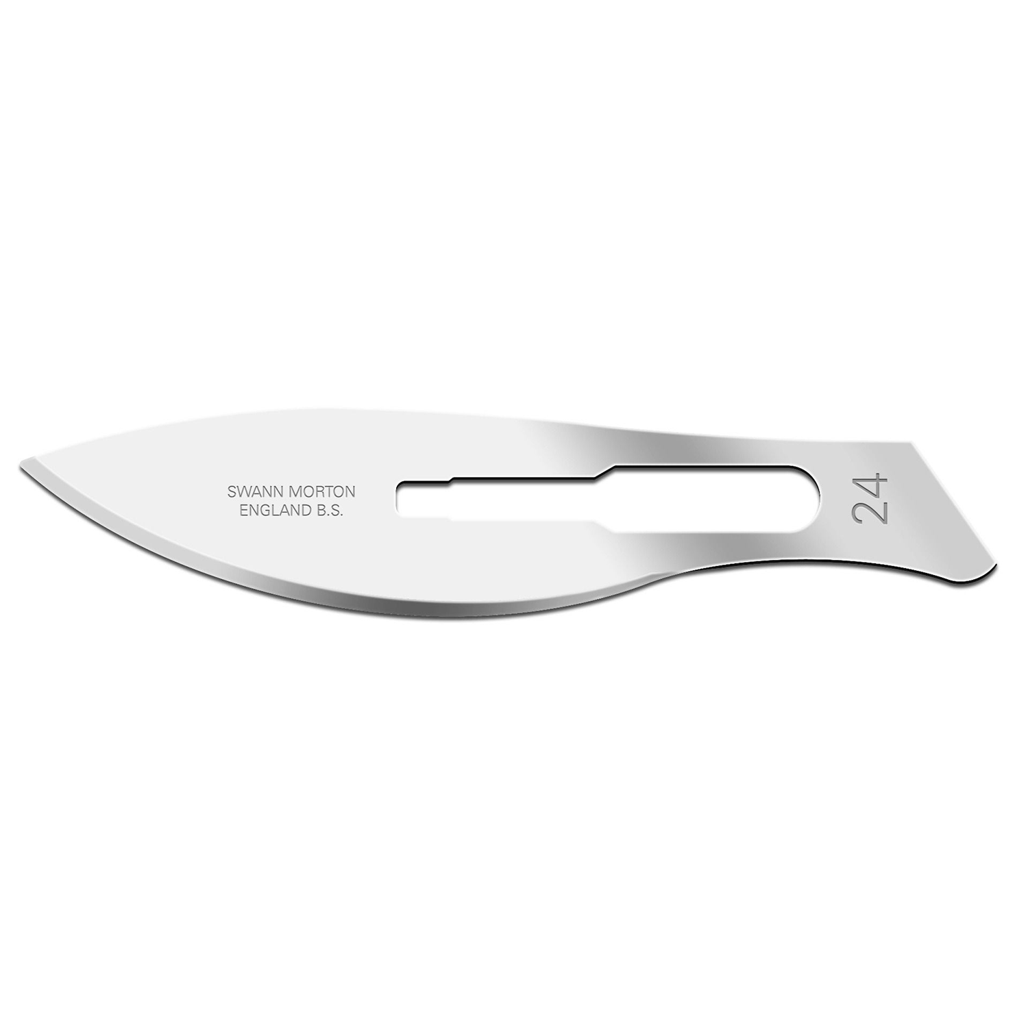 Swann Morton Carbon Steel Surgical Blades | No.24 | Sterile | Pack of 100
