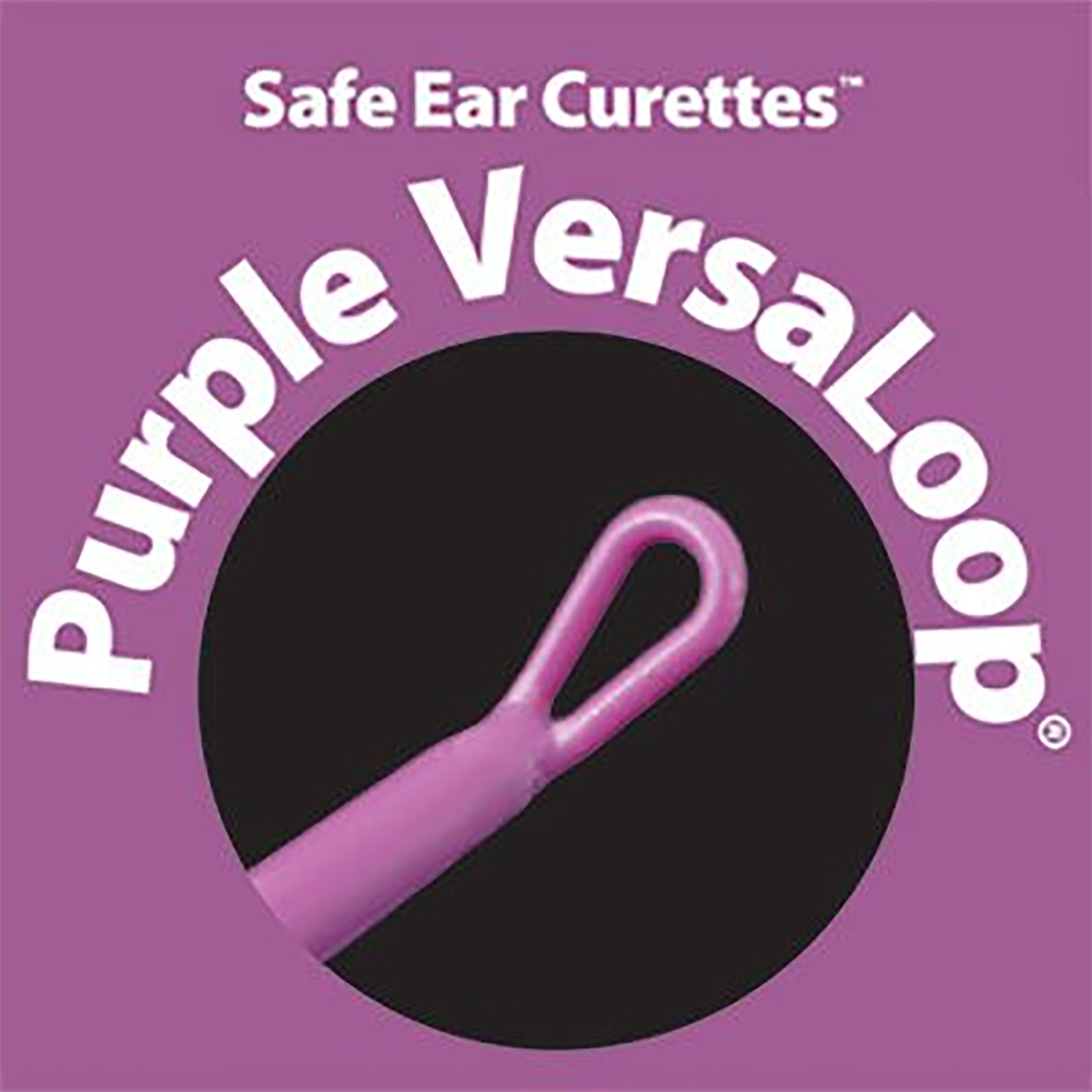 Bionix Safe Ear Curettes | Purple VersaLoop | 3mm | Pack of 50