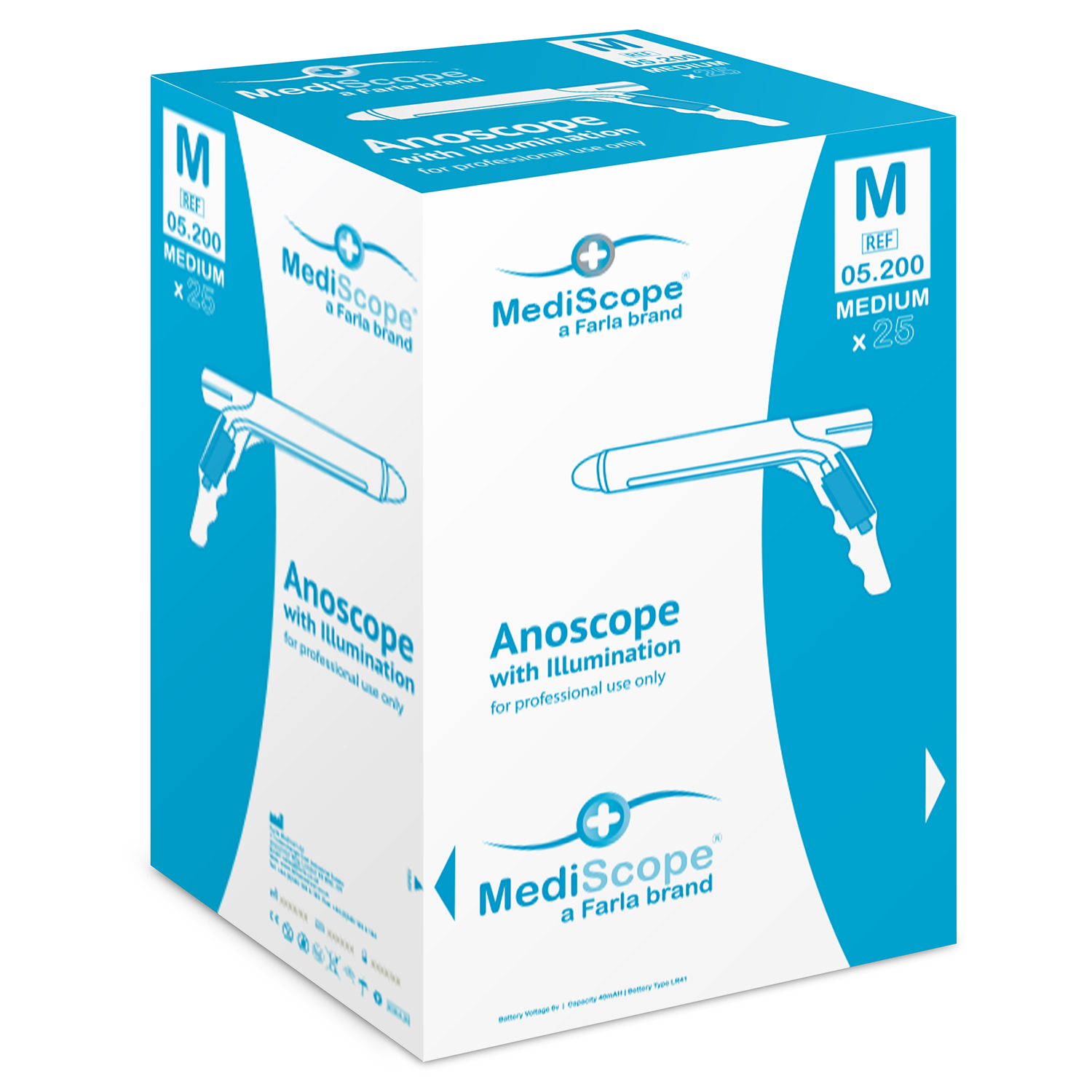 MediScope Anoscope with Light | Medium | Pack of 25