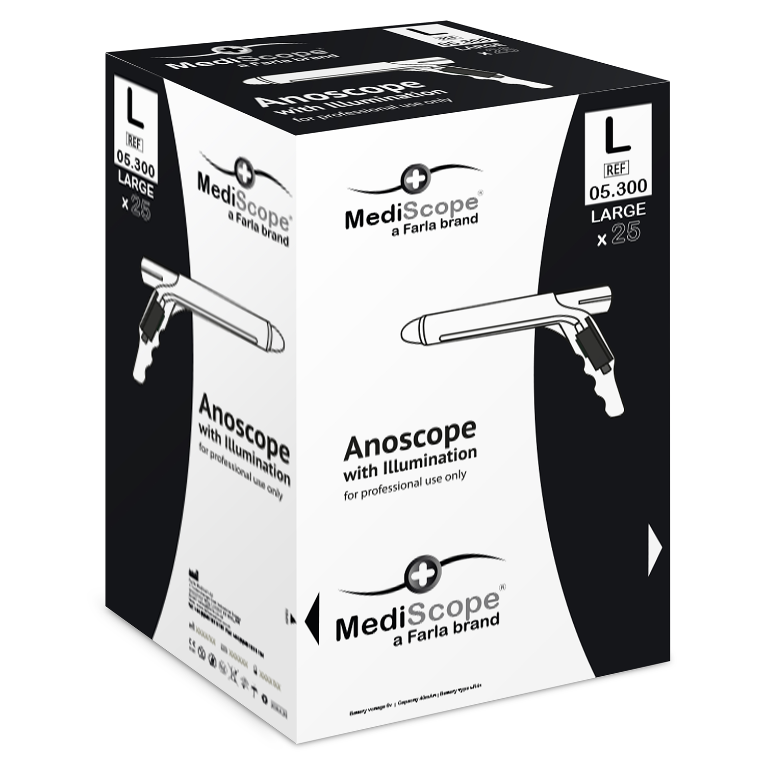 MediScope Anoscope with Light | Large | Pack of 25