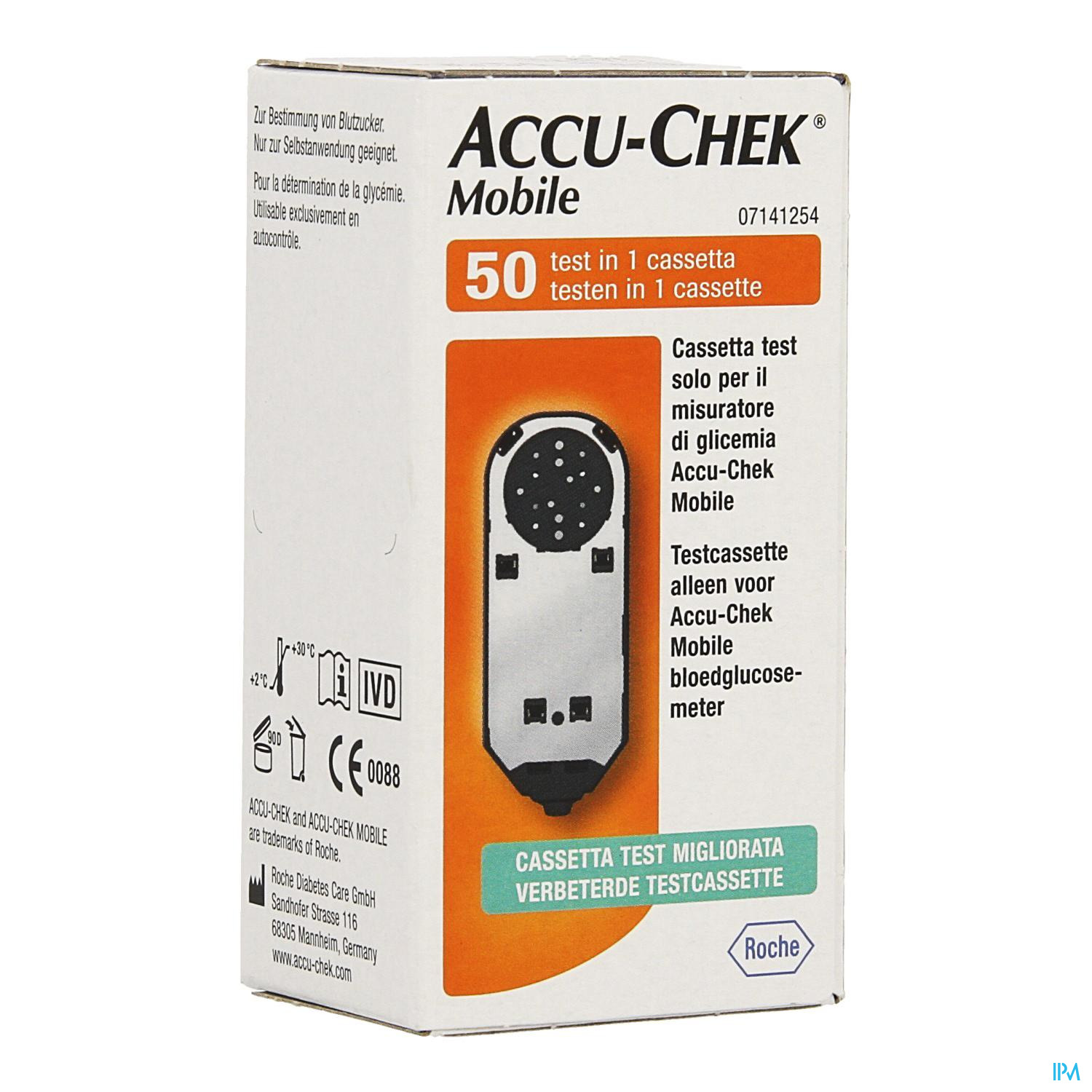 Accu-Chek Mobile Test Cassette | 86mm | Pack of 50